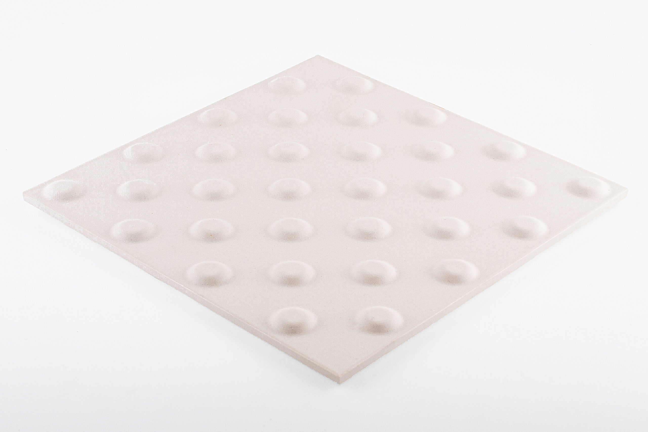 Tactile ceramic tile TGSI 303 white 3